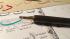 Dip pen qalam with left oblique nib for Arabic,Farsi calligraphy Gold plated nib